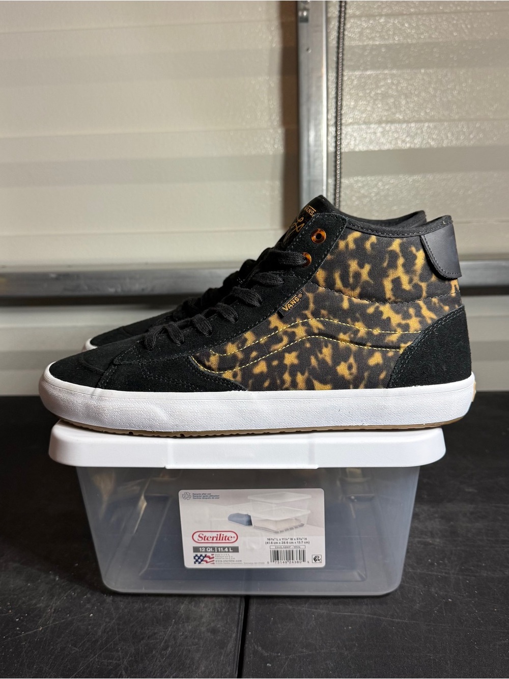 Size 12 - Vans Mid Top Animal Print